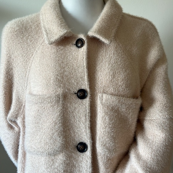Anthropologie GREYLIN Jacket Shacket Oversized Button Down Jacket Size M - Picture 5 of 12